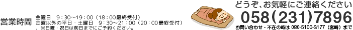 電話番号：0582317896